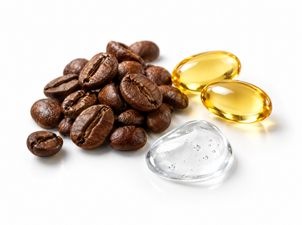 Cafeína + Vit. E + Hialurónico